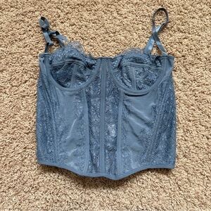 Blue Corset Going Out Top
